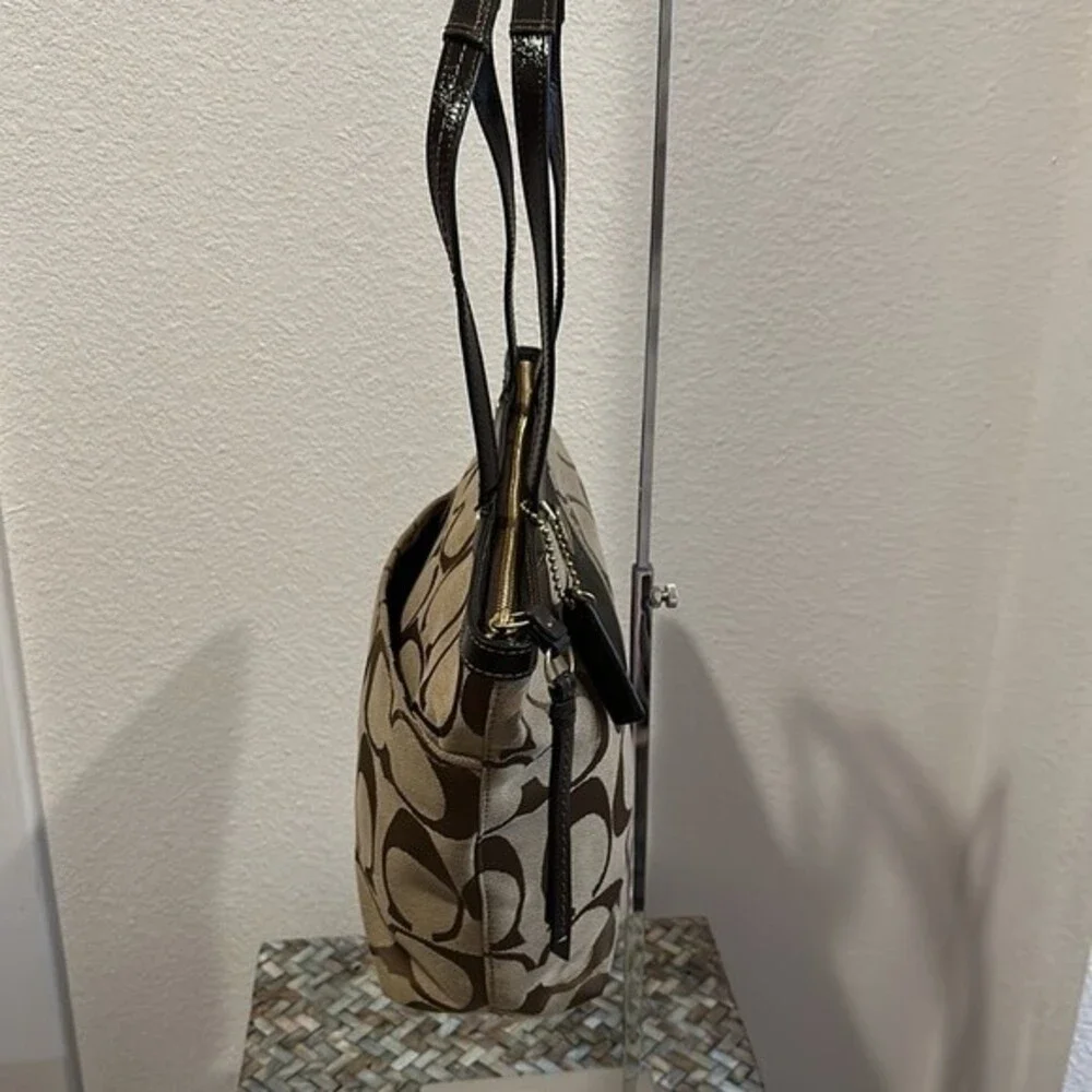 Coach Signature Stripe Tote
